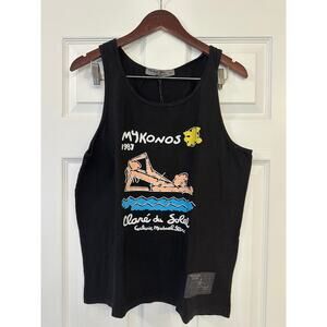 NWT Michael Stars Vintage Black Mykonos Retro Tank Sz One Size